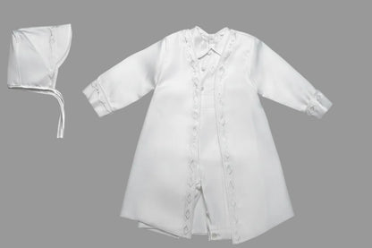 fk Boys Baptism Romper With Removable Long Coat White Canada 2