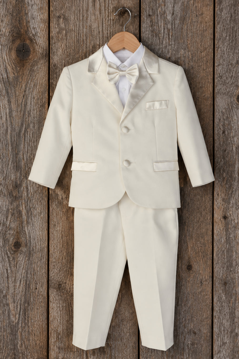 Fancy Affordable Baby Boys 5 piece Tuxedo Ivory White Canada Wide
