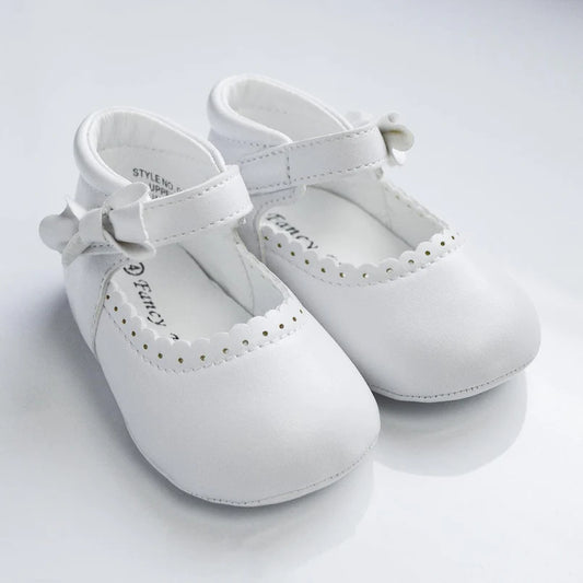 Mary Jane Bow Girls Shoe Infants White Ivory Canada