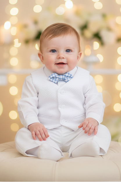 Baby Boys Bubble Print Vest & Pant Set White Ivory 0-30 Months Canada