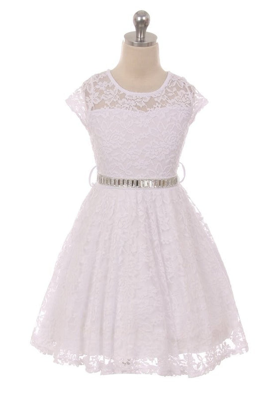 Girls Lace First Communion Dress White Ivory Canada
