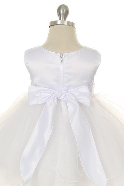 Classic Lace Waist Baby Girls Dress