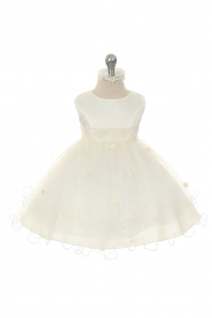 Classic Lace Waist Baby Girls Dress