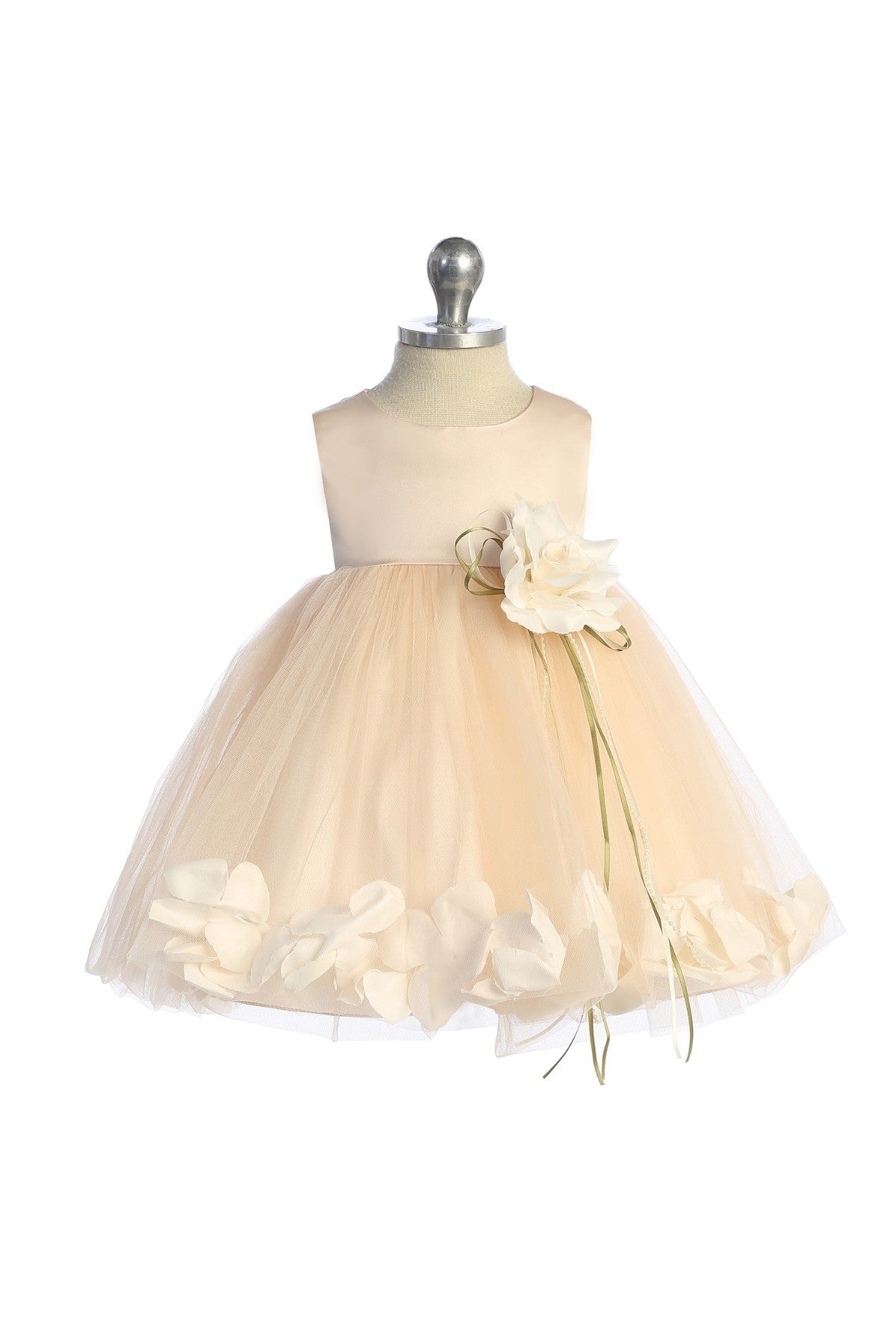 kd Petal Dress dress baby no sash blush