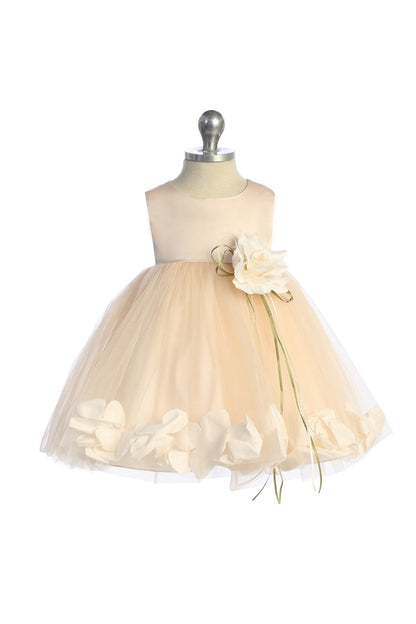 kd Petal Dress dress baby no sash blush