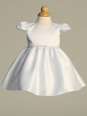 Simply Beautiful Satin Girls Holiday Dress White Red Gold Canada