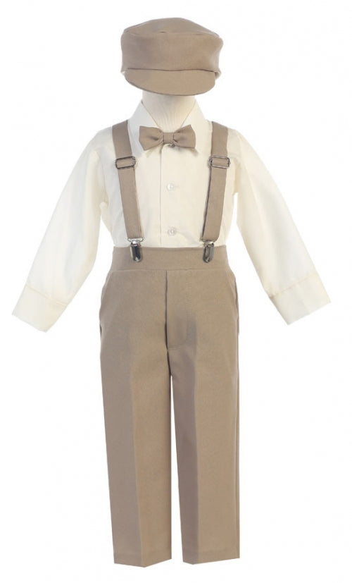 lito Boys 4-Piece Suspender Pant Set Long Sleeve Black Khaki Gray Canada