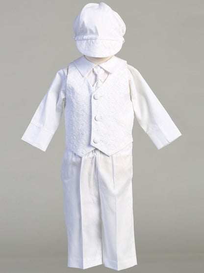 lito Cotton Mix Tie Vest Set Boys Baptismal Christening White Canada