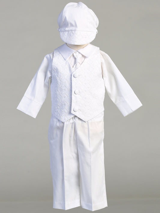 lito Cotton Mix Tie Vest Set Boys Baptismal Christening White Canada