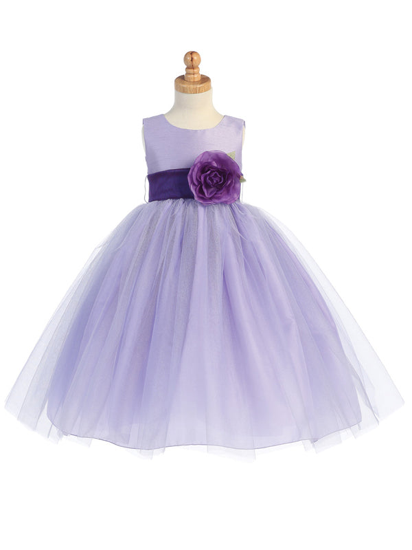 lito Full Layered Tulle Baby Girls Dress with Custom Sash lilac Canada