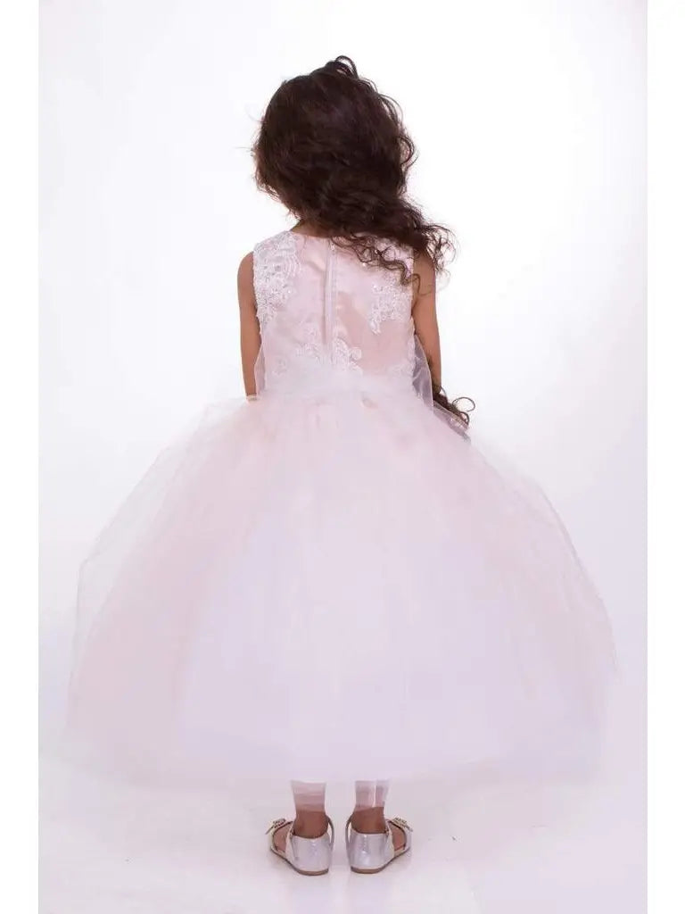 Luxurious Brocade Top Girls Dress Rhinestone Trim Canada