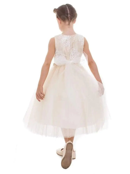 Luxurious Brocade Top Girls Dress Rhinestone Trim Canada