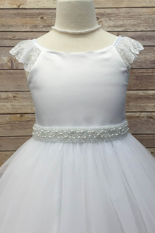 pearl sash belt white top view canada