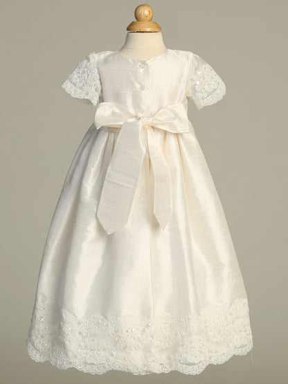 raw silk baptism gown girls Canada wonderous