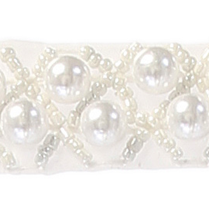 Thick pearl trim. Classic Satin Box Pleat Girls Dress - Customise Trim, girls formal dress for Flower Girl, First Communion or Baptisms. Shop girls dresses and frocks Canada.