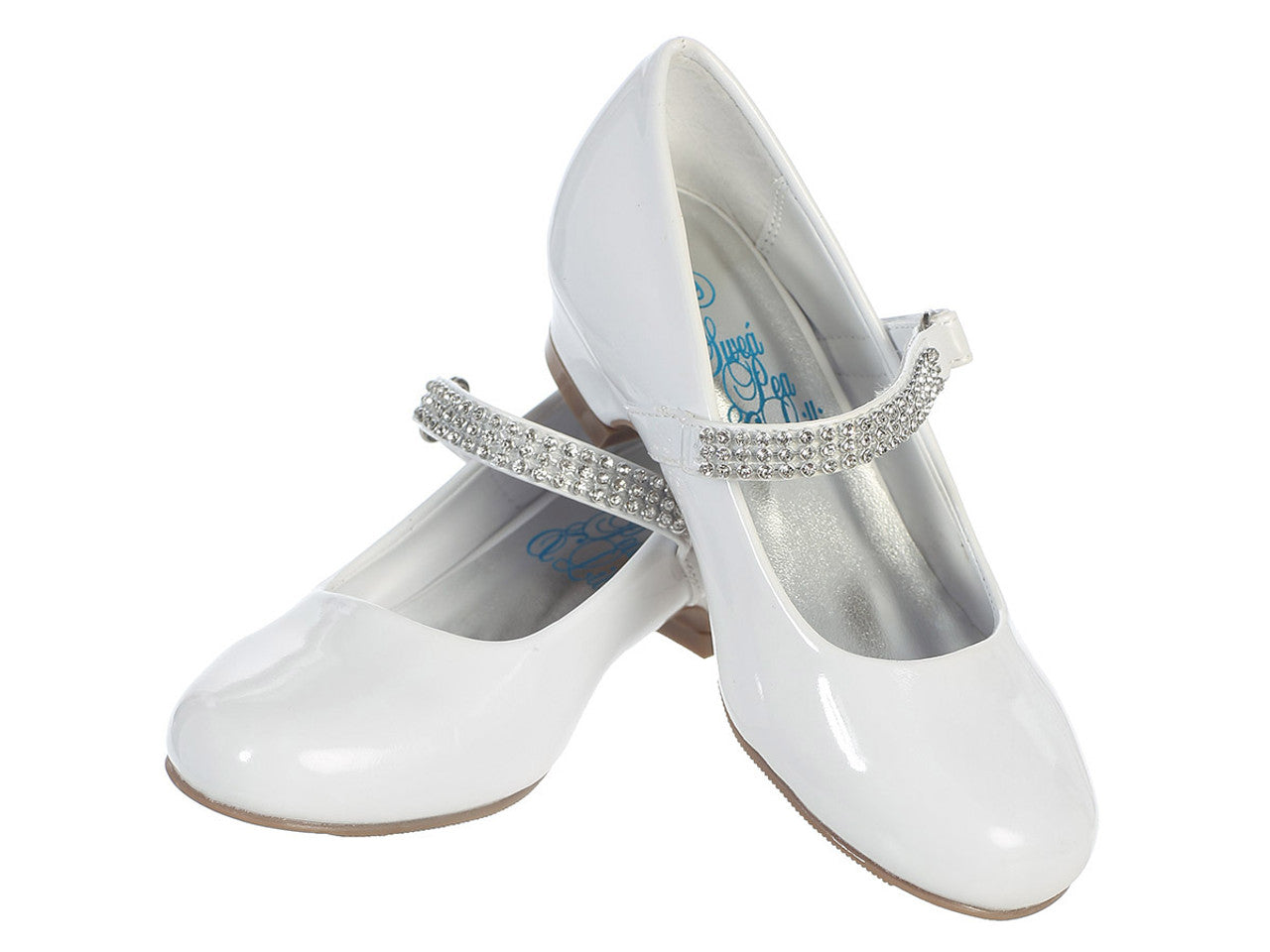 Diamond Strap Girls Shoe With Heel