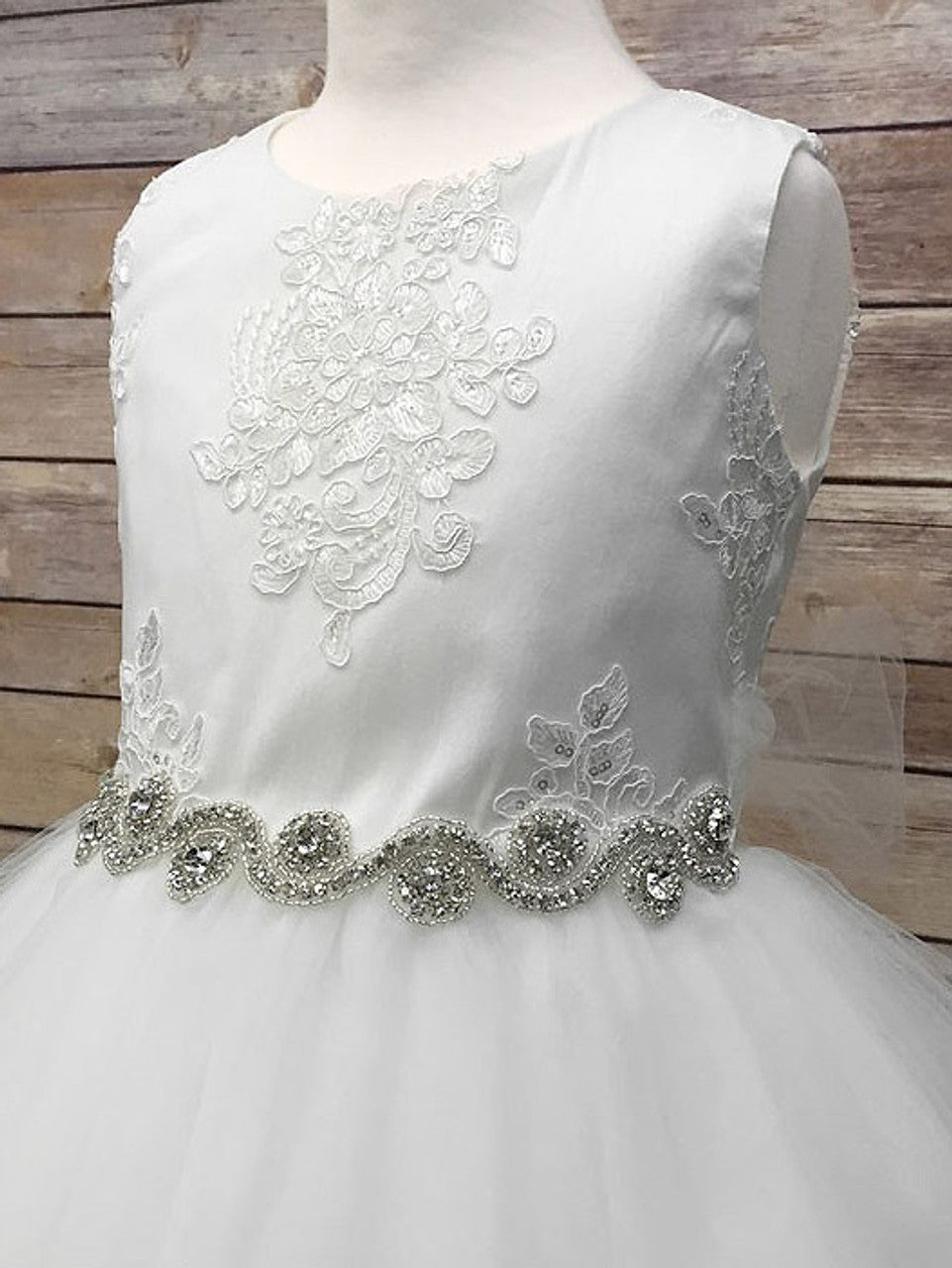 Luxurious Brocade Top Girls Dress