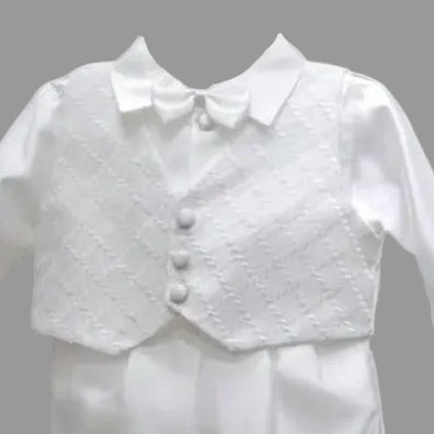 Zig Zag Pant Set Boys Christening Baptism White Canada