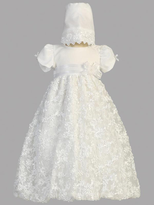 lto Girls Baptism Gown Sequined Ribbon Skirt White Christening Gown Canada